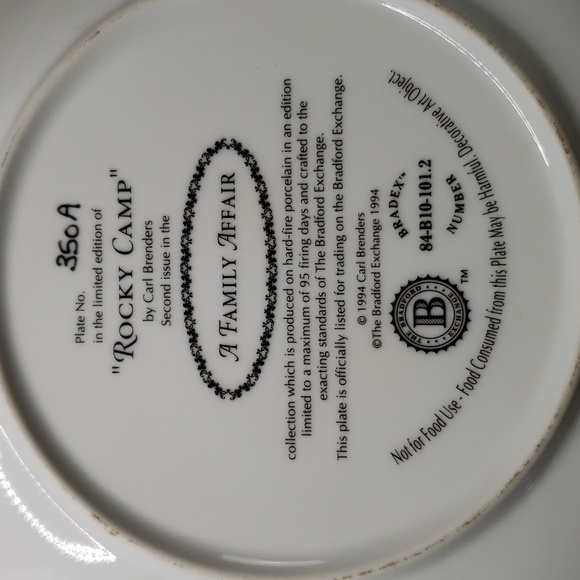 Bundle Bradford Exchange Carl Brenders "A Family Affair" plates bundle of 2 - Picture 4 of 7